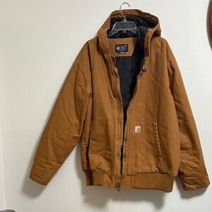 Carhartt Men's Loose Fit Tan Hooded Performance Jacket size XL